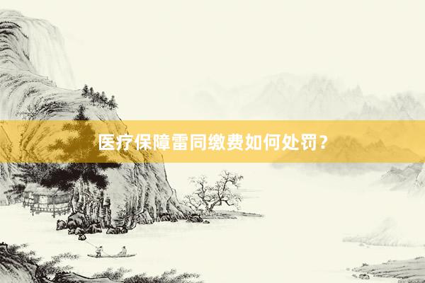医疗保障雷同缴费如何处罚？